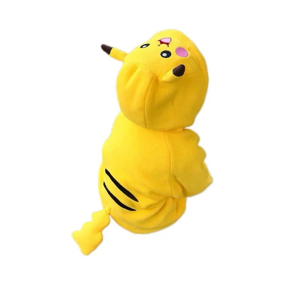 pikachu winter fleece lined jacket with hoodie and tail
